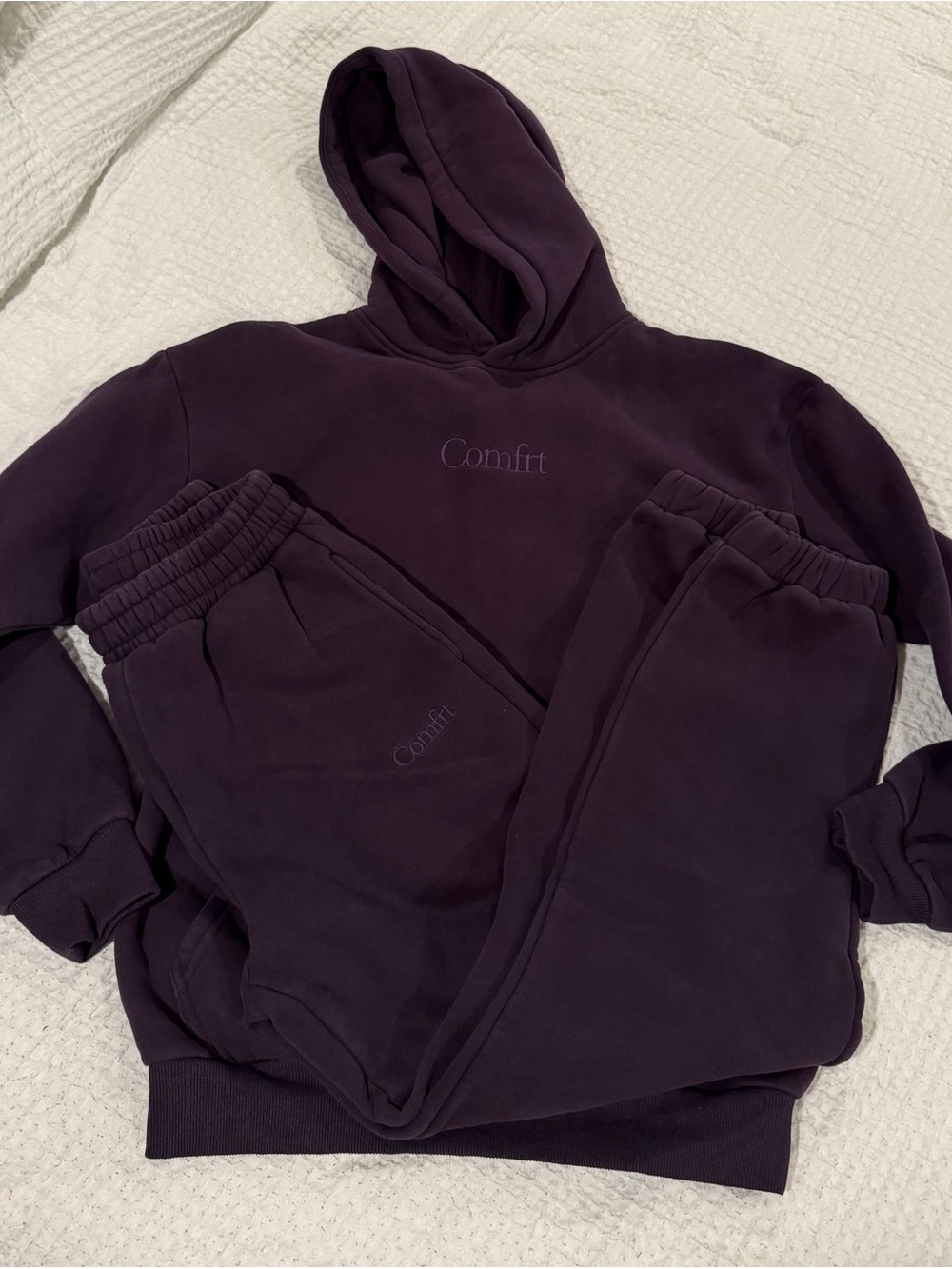 Comfrt Hoodie & Jogger Set - Deep Plum